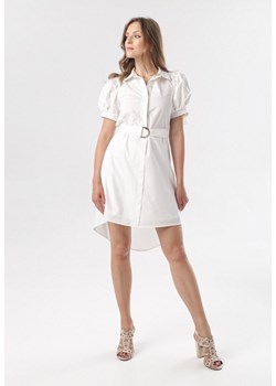 Biała Sukienka Calomis ze sklepu Born2be Odzież w kategorii Sukienki - zdjęcie 95009253