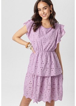 Fioletowa Sukienka Sireirin ze sklepu Born2be Odzież w kategorii Sukienki - zdjęcie 95009453
