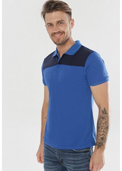 Niebieska Koszulka Dorienna ze sklepu Born2be Odzież w kategorii T-shirty męskie - zdjęcie 95011374