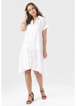 Biała Sukienka Manilla ze sklepu Born2be Odzież w kategorii Sukienki - zdjęcie 95014653