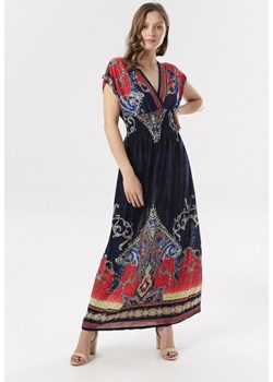 Granatowa Sukienka Matanira ze sklepu Born2be Odzież w kategorii Sukienki - zdjęcie 95865123