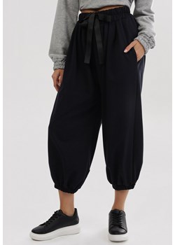 Granatowe Spodnie Frozensing ze sklepu Born2be Odzież w kategorii Spodnie damskie - zdjęcie 95865570