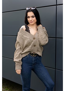 Mirila Beige sweter ze sklepu Świat Bielizny w kategorii Swetry damskie - zdjęcie 97108030