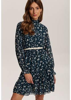 Granatowa Sukienka Havetaor ze sklepu Renee odzież w kategorii Sukienki - zdjęcie 97304903
