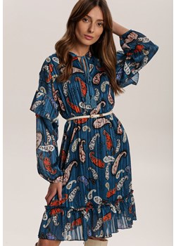 Granatowa Sukienka Yelmys ze sklepu Renee odzież w kategorii Sukienki - zdjęcie 97966893
