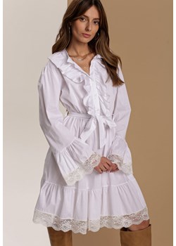 Biała Sukienka Wranfaren ze sklepu Renee odzież w kategorii Sukienki - zdjęcie 97966913