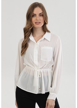 Biała Koszula Jerephon ze sklepu Born2be Odzież w kategorii Koszule damskie - zdjęcie 98086110