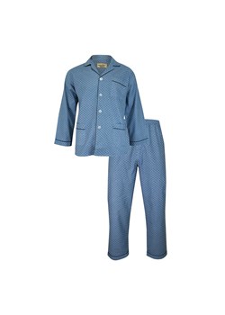 Piżama Męska, Niebieska Dwuczęściowa, Bawełniana, Koszula Długi Rękaw, Długie Spodnie -FORMAX PIZKOWFRMX0003 ze sklepu JegoSzafa.pl w kategorii Piżamy męskie - zdjęcie 99079763
