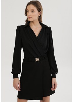 Czarna Sukienka Flutterfruit ze sklepu Born2be Odzież w kategorii Sukienki - zdjęcie 99213343