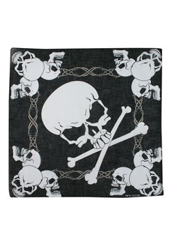 Bandamka w Dużą Trupią Czaszkę, Bandana, 100% Bawełna, Chusta Ochronna na Twarz -ALTIES BDMKALTS0025 ze sklepu JegoSzafa.pl w kategorii Szaliki męskie - zdjęcie 99385292