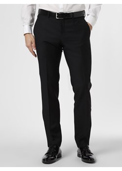 Tiger of Sweden Męskie spodnie od smokingu modułowego Mężczyźni Slim Fit Wełna czarny jednolity ze sklepu vangraaf w kategorii Spodnie męskie - zdjęcie 99817203