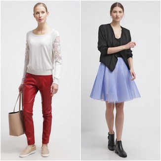 Kolorowe spodnie i spódnice