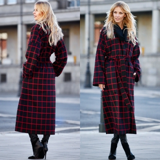 Hit na zimę - długi płaszcz