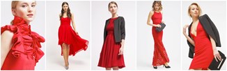 Inspiracje na Walentynki: czerwona sukienka