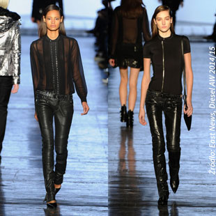 Skórzane ubrania w wersji klasycznej oraz rockowej