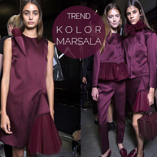 Trendy z wybiegów: Kolor marsala